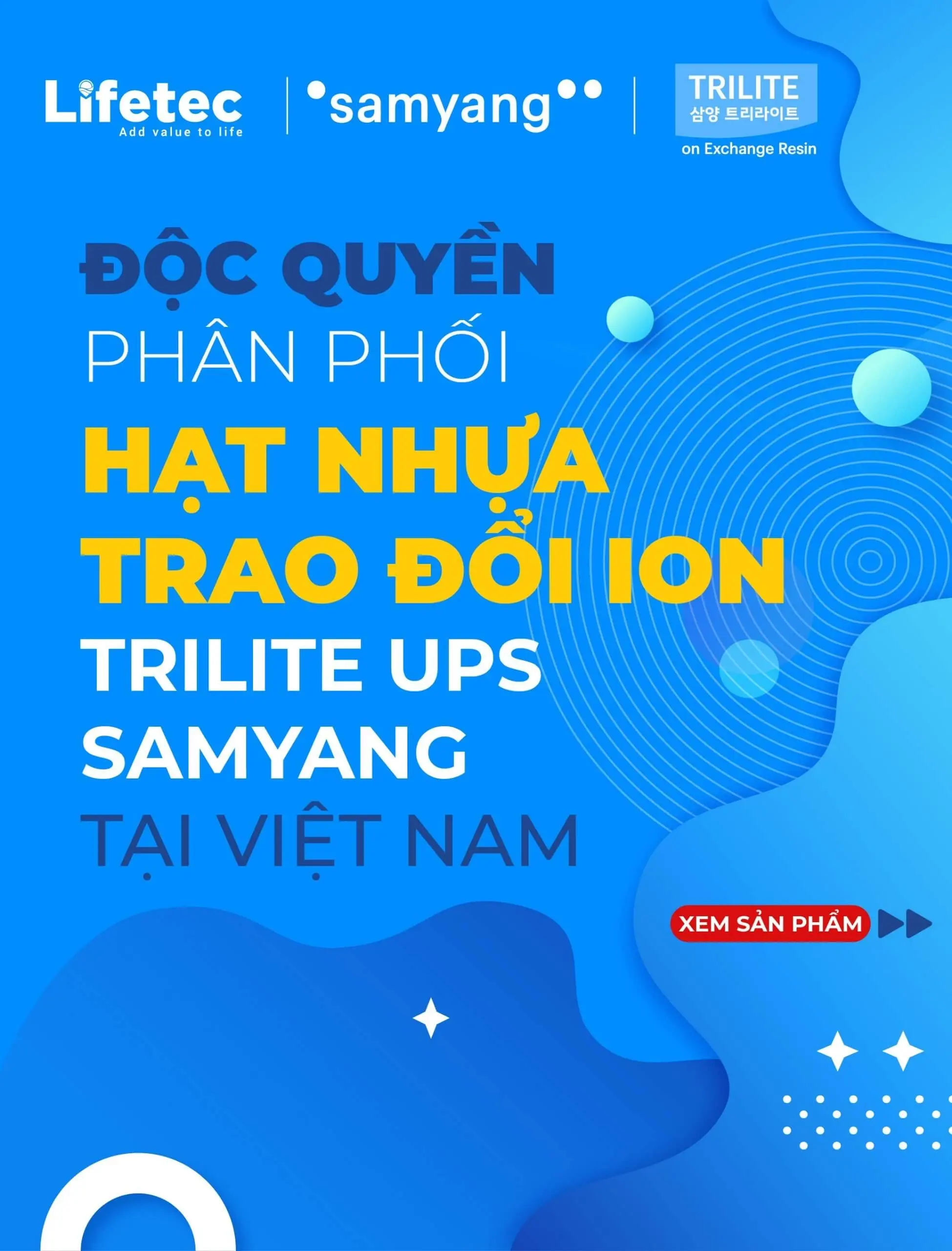 Banner hạt nhựa trao đổi ion