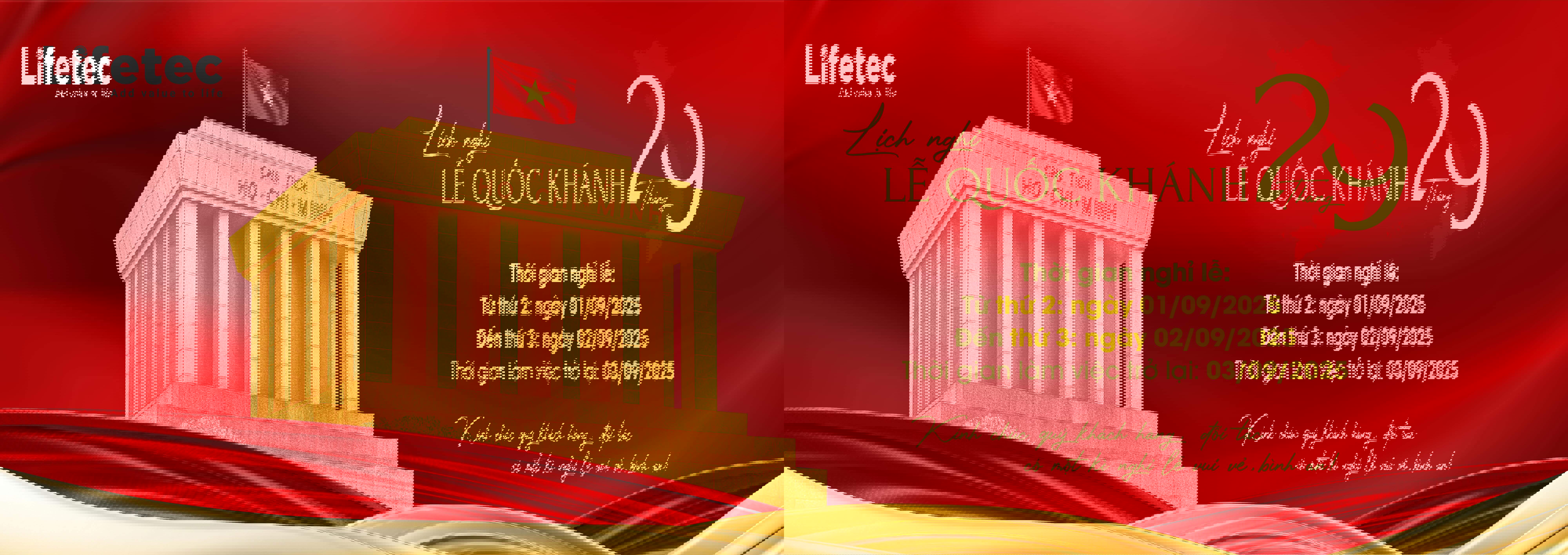 Thông báo nghỉ lễ 2/9