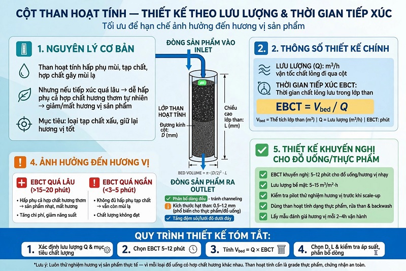 Cột lọc rượu bằng than hoạt tính