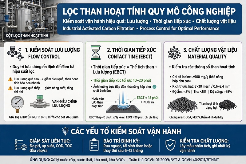 Hệ thống lọc rượu bằng than hoạt tính quy mô công nghiệp