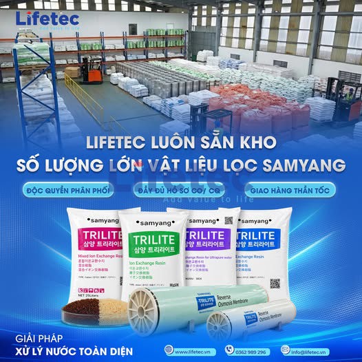Hạt nhựa trao đổi ion Samyang Hàn Quốc