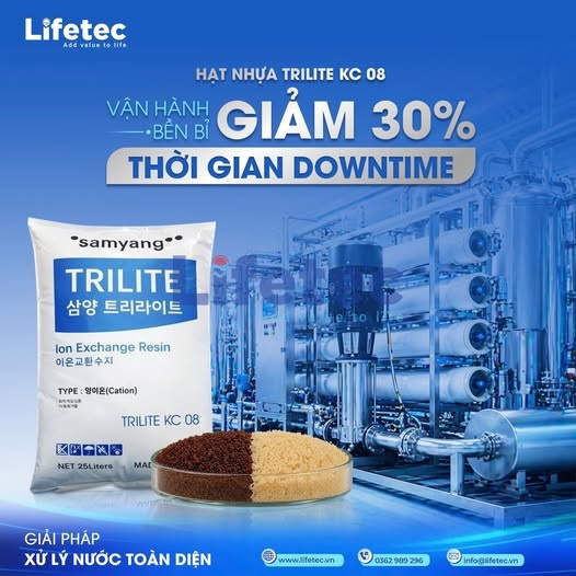 Hạt nhựa trao đổi ion TRILITE KC-08 quy cách 20 lít/ bao