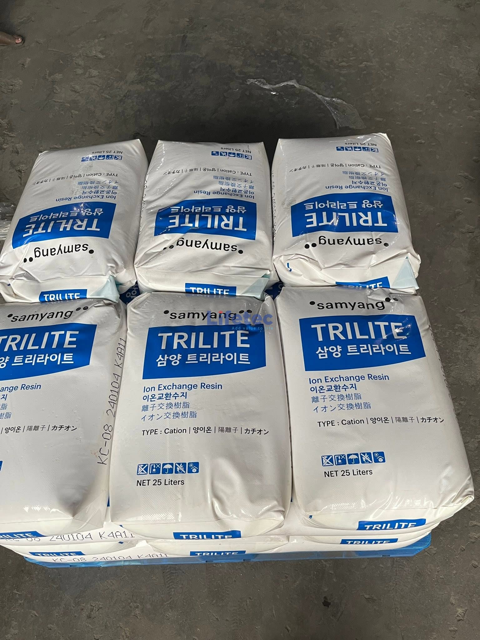 Hạt nhựa trao đổi ion TRILLITE KC-08
