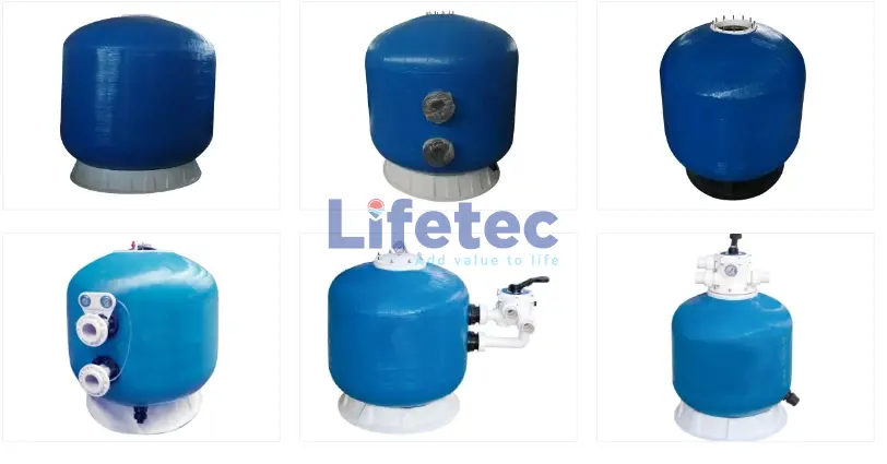 FRP Sand Filter Tank – Multi-layers Filtering T400/TS500/TA13400/TB13400/TC1200/TD15800