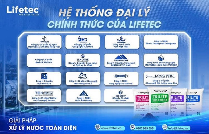 Hệ thống Đại lý của Lifetec trải dài trên toàn quốc