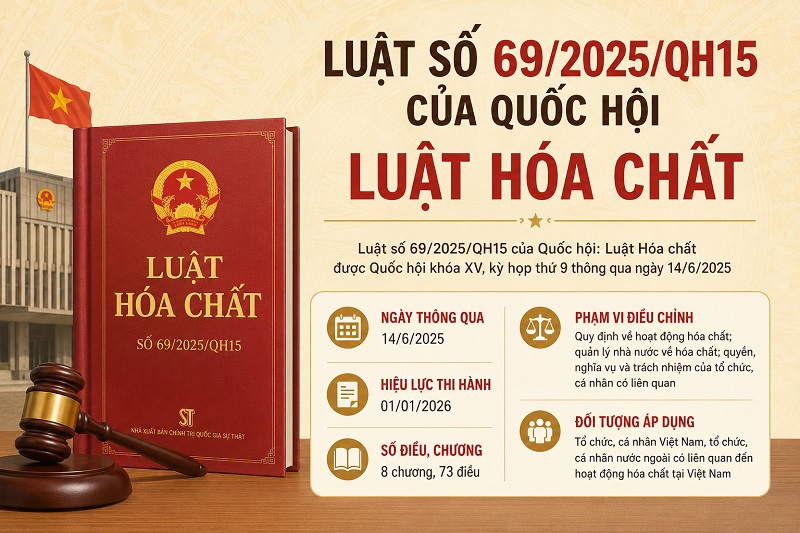 Điểm mới của Luật Hóa chất 69/2025/QH15 là gì? Hướng dẫn tuân thủ