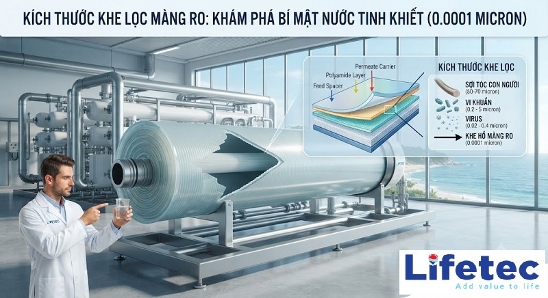 Màng RO Có Kích Thước Khe Lọc Bao Nhiêu? Khám Phá Công Nghệ Lọc Siêu Vi