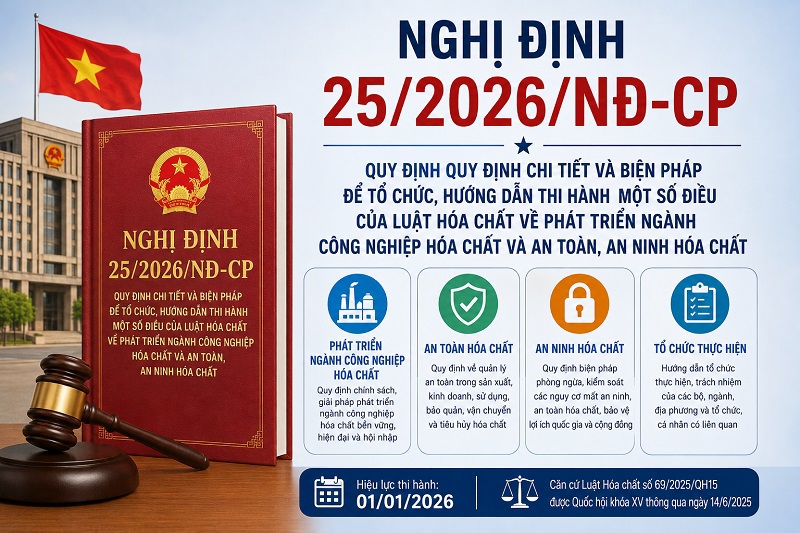 Nghị định 25/2026/NĐ-CP: Những Điểm Mới Quan Trọng Về An Toàn & Phát Triển Ngành Hóa Chất