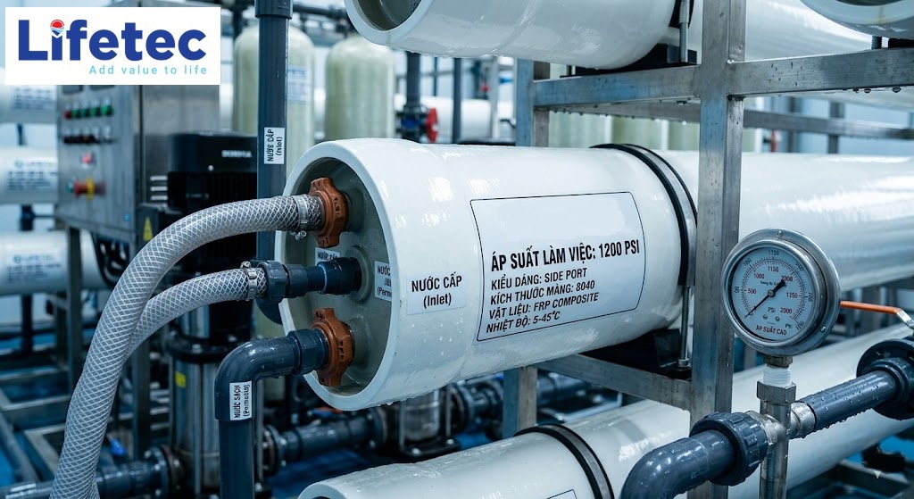 Tại sao hệ thống lọc nước biển bắt buộc dùng vỏ màng RO FRP áp suất cao?
