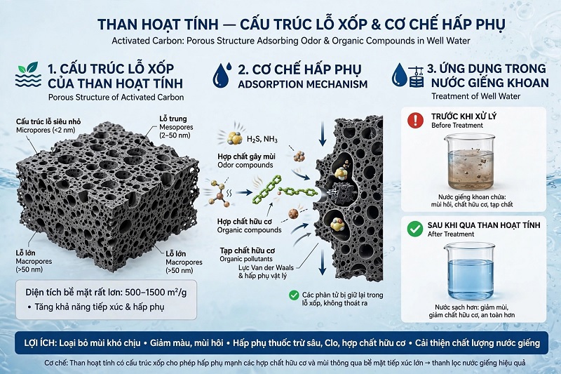 Than Hoạt Tính Lọc Nước Giếng Khoan: Công Dụng, Cách Dùng Và Lưu Ý