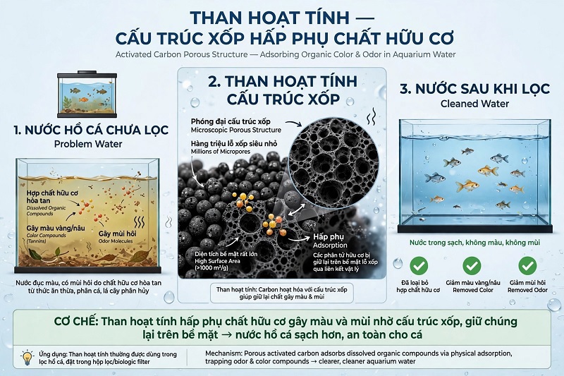 Than Hoạt Tính Lọc Nước Hồ Cá: Công Dụng, Cách Dùng Và Lưu Ý