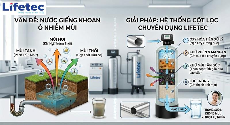 Cách Xử Lý Nước Giếng Khoan Có Mùi Tanh: Triệt Để 100%