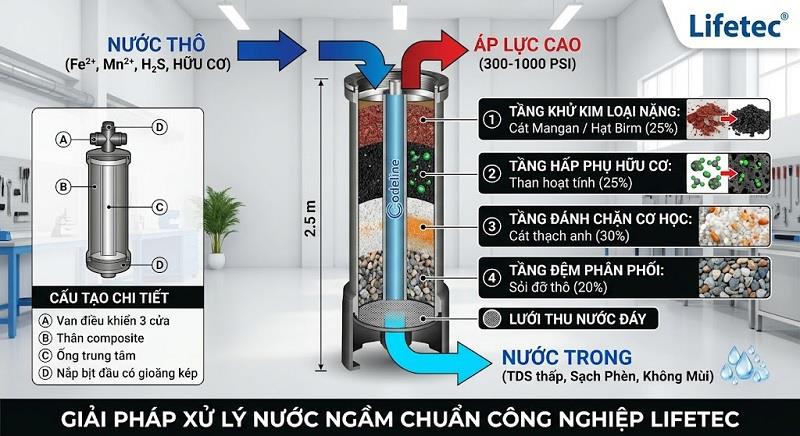Cột Lọc Nước Giếng Khoan: Cẩm Nang Lựa Chọn & Cấu Trúc Chuẩn Kỹ Sư