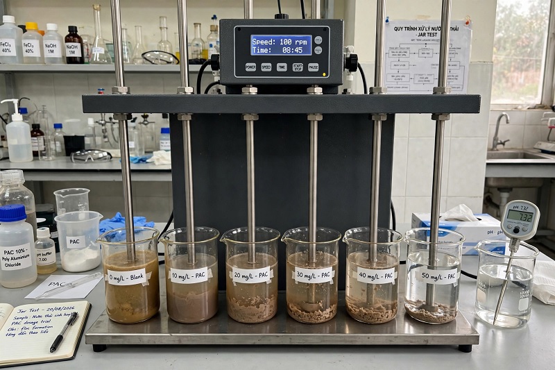Jar Test Là Gì? Hướng Dẫn Thực Hiện Jar Test Chọn Liều Hóa Chất