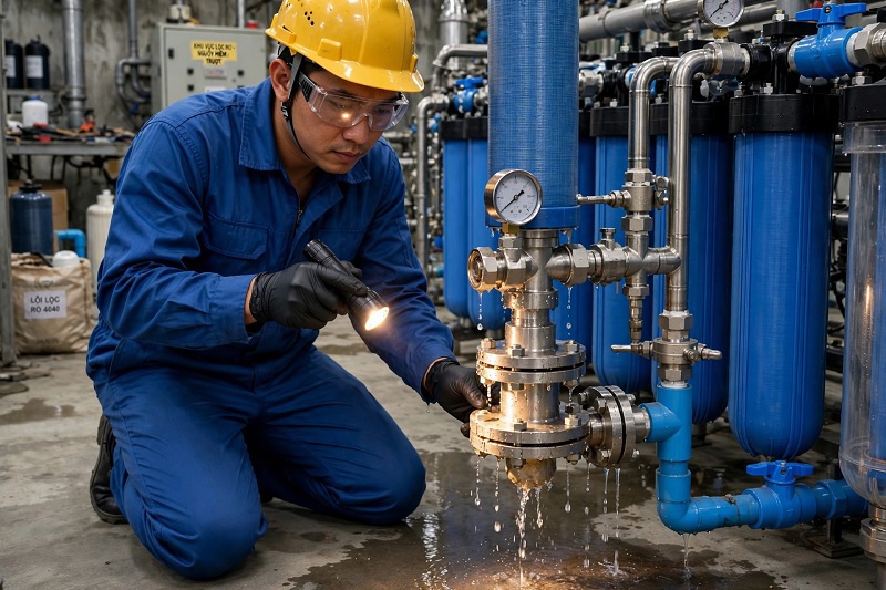 Lõi Lọc RO Bị Rỉ Nước: Nguyên Nhân & Cách Khắc Phục Triệt Để