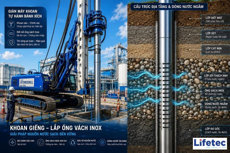 Khoan Giếng Công Nghiệp: Quy Trình & Tiêu Chuẩn Kỹ Thuật 2026