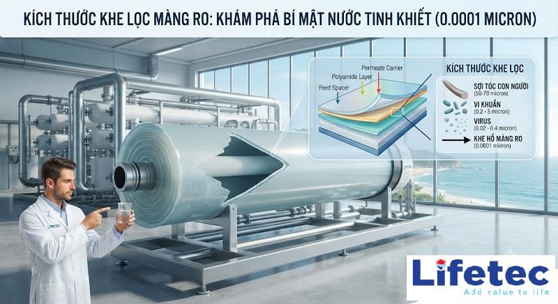 Màng RO Có Kích Thước Khe Lọc Bao Nhiêu? Khám Phá Công Nghệ Lọc Siêu Vi