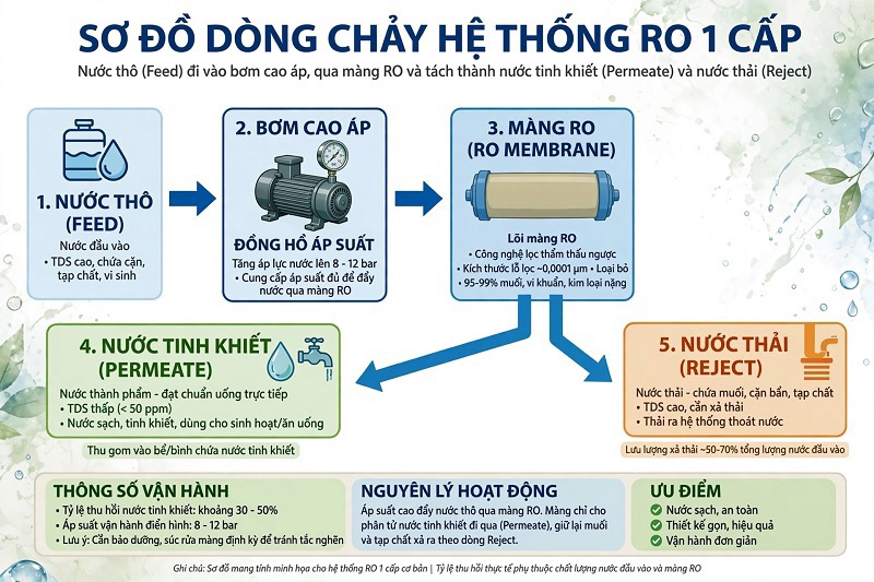 RO 1 Cấp Và RO 2 Cấp Khác Nhau Như Thế Nào? So Sánh Chi Tiết