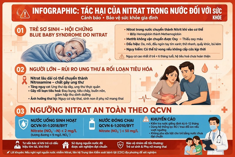 Nitrat trong nước là gì? Cách xử lý Nitrat hiệu quả